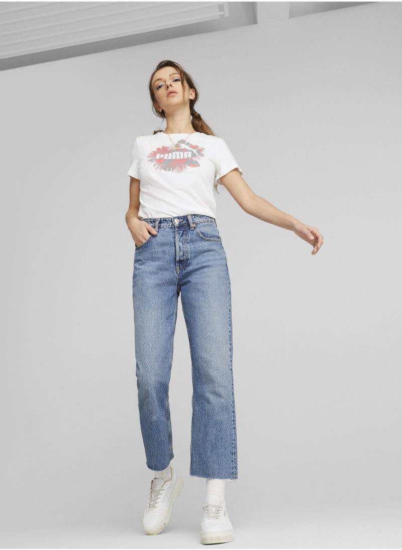 PUMA - Essentials+ Flower Power Womens T-Shirt - Image 1