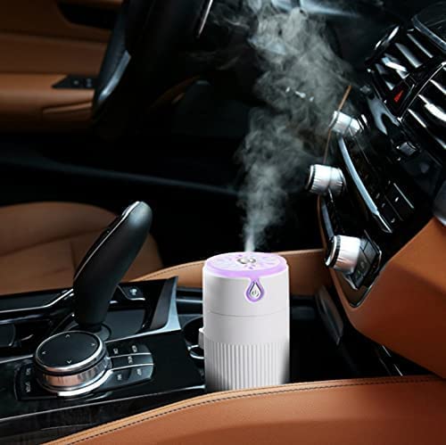 Brigattes Humidifier For Room Magic Cool Mist Humidifiers Diffuser Air Humidifier W/ Various Colorful Led Night Light For Home Workshop Cafe Hotel Hall Living Room Bedroom Car(Multi Colour)-420 Ml - Image 3