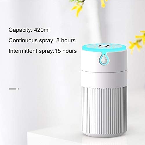 Brigattes Humidifier For Room Magic Cool Mist Humidifiers Diffuser Air Humidifier W/ Various Colorful Led Night Light For Home Workshop Cafe Hotel Hall Living Room Bedroom Car(Multi Colour)-420 Ml - Image 4