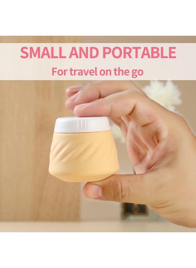 Gemice Travel Containers For Toiletries, Silicone Cream Jars Tsa Approved Travel Size Containers With Clear Bag, Leak-Proof Travel Accessories With Lid For Cosmetic Face Body Hand Cream (4 Pack) - Image 2