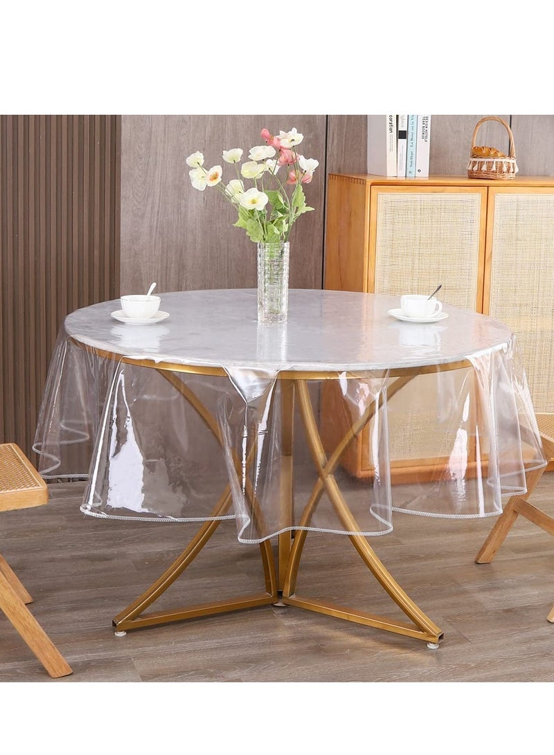 SYOSI Rectangle Vinyl Tablecloth,100% Waterproof Heavy Duty Oil Spill Proof Stain Resistant Plastic PU Table Cover with Flannel Backing for KitchenDiningParties - Image 5