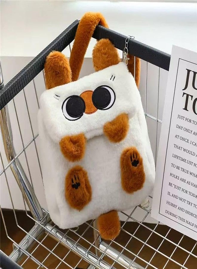 Ueeksry Cute Plush Siamese Cat Backpack, Plush Cat Bag, Stuffed Animal Backpack, Shoulder Bag Crossbody Bag, Cute Cartoon Bag for Women - Image 5