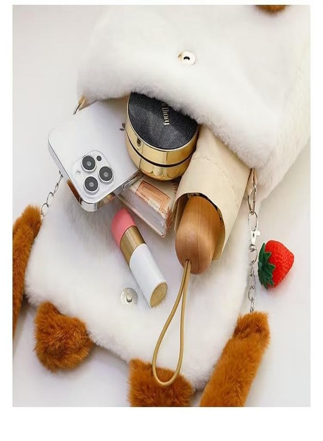 Ueeksry Cute Plush Siamese Cat Backpack, Plush Cat Bag, Stuffed Animal Backpack, Shoulder Bag Crossbody Bag, Cute Cartoon Bag for Women - Image 4