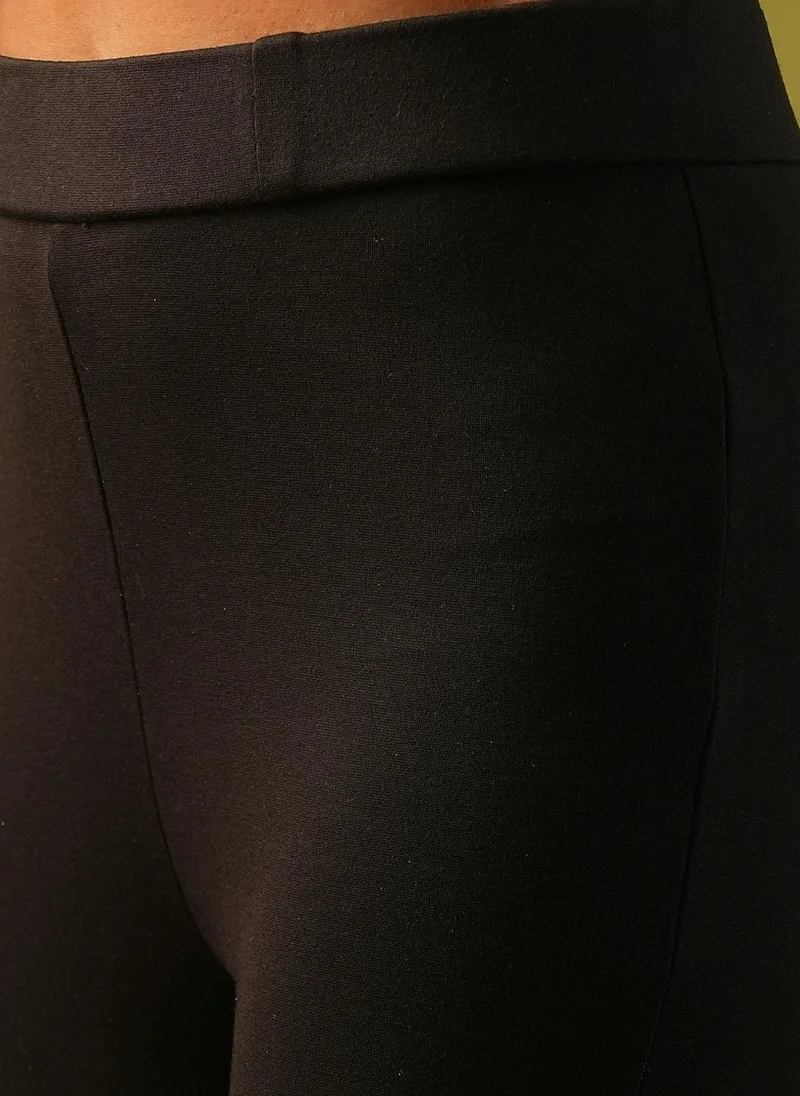 globus Globus Women Stretchable High-Rise Cut Out Sequin Detail Skinny Fit Party Treggings