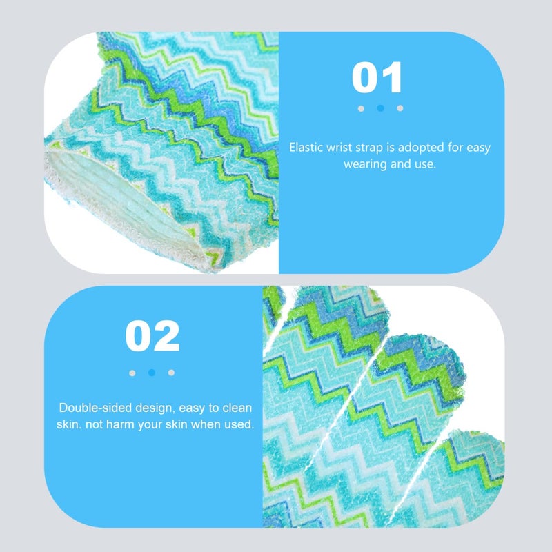 MERRYHAPY 10pcs Bath Gloves Bath Sponges Kid Body Scrubbers Sponges for Bathing Exfoliator Luffa Sponge Glove Deep Exfoliation Wash Mit Shower Scrub Gloves Korean Child Polyester - Image 5