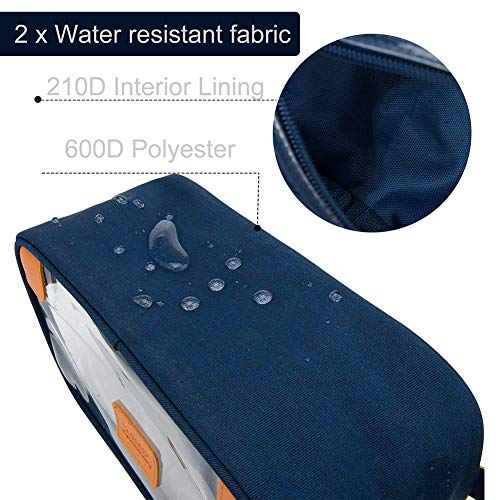 Lermende Clear Toiletry Bag for Traveling, Large Toiletry Bag for Men. Hanging Dopp Kit/Travel kit/Clear Mens Bag/Unisex Bathroom Travel Bag for Mens(Blue) - Image 5