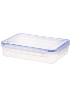 Aristo Aristo Lock & Fresh 301 Plastic Storage Container For Storing grains, pulses, rice, wheat etc - 1100 ML, Transparent Clear, large (LOCK&FRESH301) (22 x 15.5 x 6cm)  - Image 1