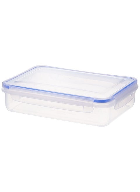 Aristo Lock & Fresh 301 Plastic Storage Container For Storing grains, pulses, rice, wheat etc - 1100 ML, Transparent Clear, large (LOCK&FRESH301) (22 x 15.5 x 6cm)