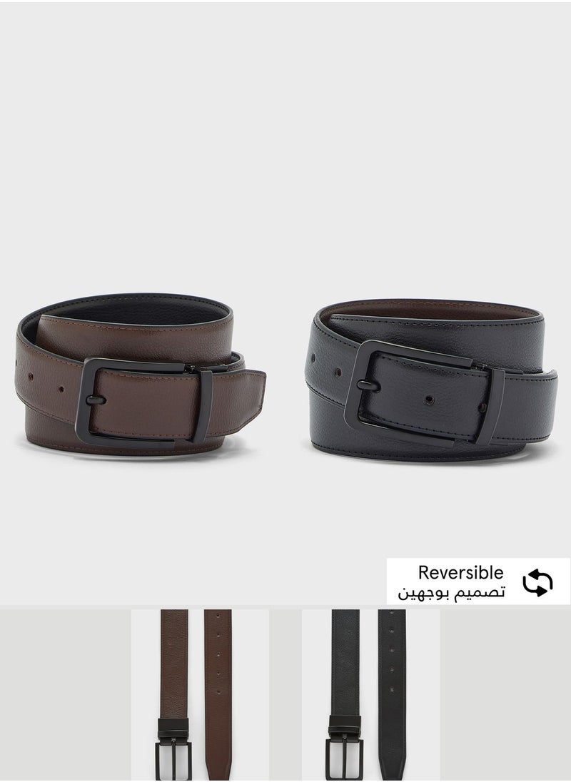 Robert Wood Faux Leather Formal Belt  - Image 1