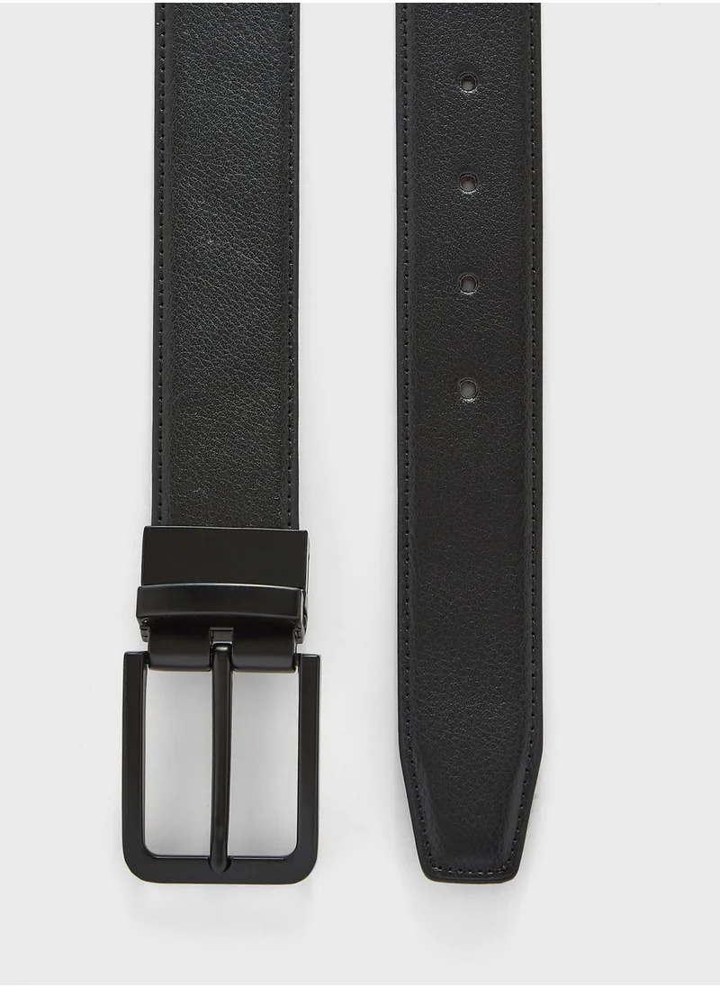Robert Wood Faux Leather Formal Belt