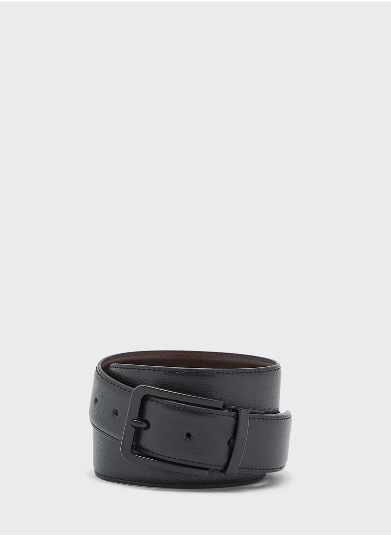 Robert Wood Faux Leather Formal Belt