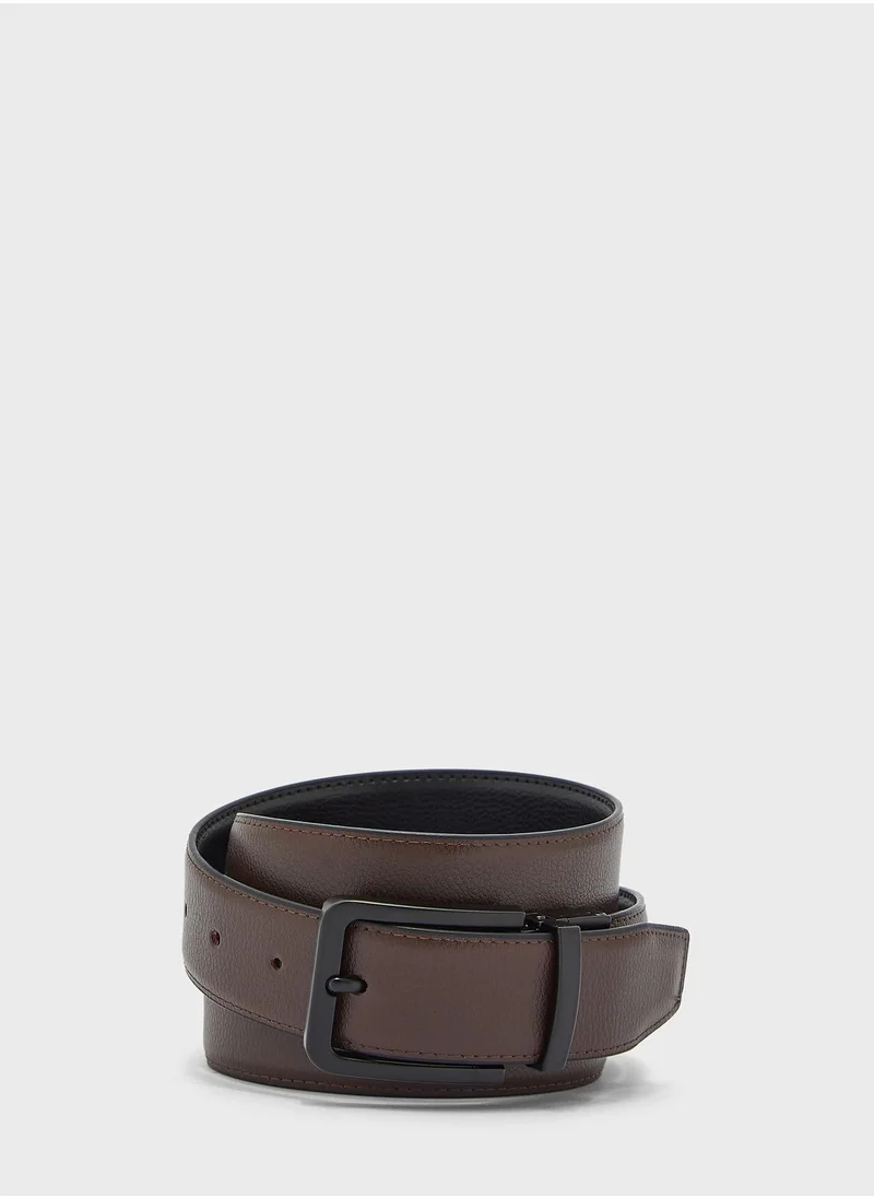 Robert Wood Faux Leather Formal Belt