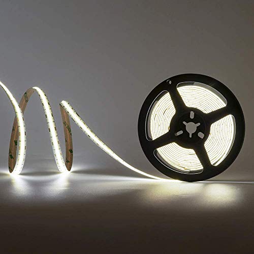 protium FCOB FlexibleLED Strip 360LEDs/Meter 60W DC12V Natural White 4000K 90 Ra 8mm Width PCB, 5 Meter Roll - Image 3