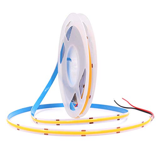 protium FCOB FlexibleLED Strip 360LEDs/Meter 60W DC12V Natural White 4000K 90 Ra 8mm Width PCB, 5 Meter Roll - Image 1