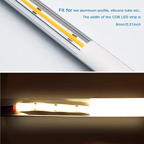 protium FCOB FlexibleLED Strip 360LEDs/Meter 60W DC12V Natural White 4000K 90 Ra 8mm Width PCB, 5 Meter Roll - Image 4