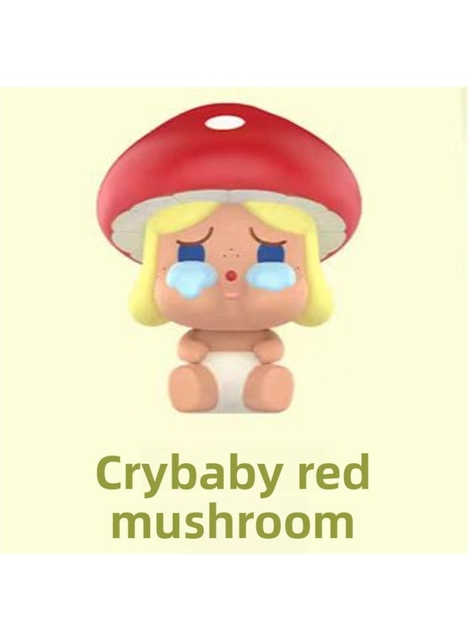 Genuine Bubble Mart POP Mushroom Elf Series Doll Moe Bubble Matt Moe Blind Box Doll-Color:Crying Baby  - Image 1