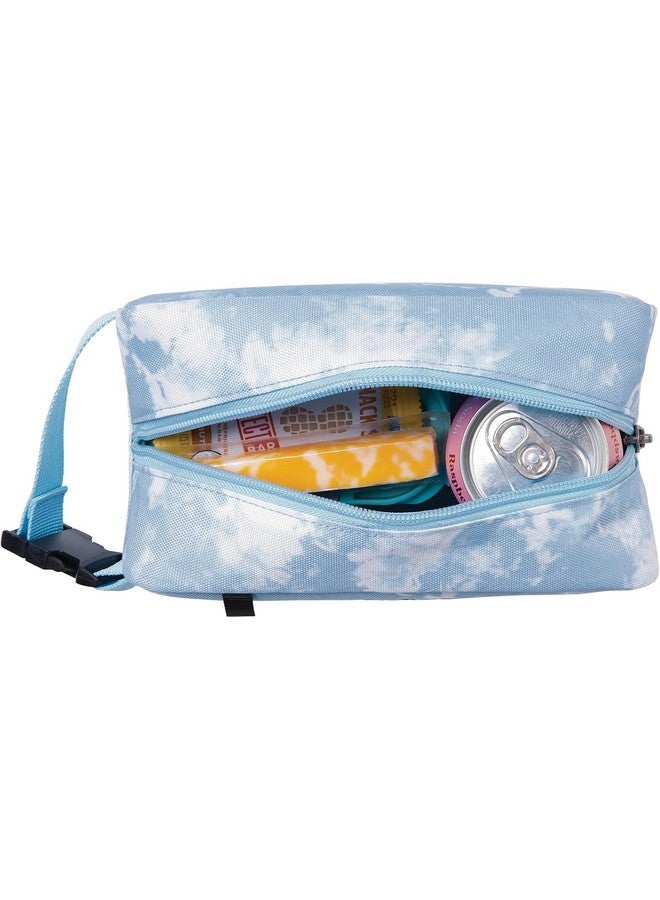 PACKIT PackIt Freezable Snack Box, Blue Sky, Built with ECOFREEZE Technology, Collapsible, Reusable, Zip Closure with Buckle Handle, Designed For Work Snacks, Fresh Snacks On the Go, Adults, and All Ages  - Image 3