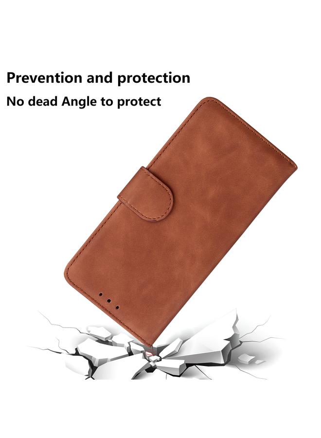 S-TOP Case For OPPO A16K Skin Feel Pure Color Flip Leather Phone Case - Image 5