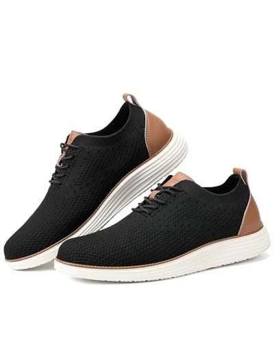 VILOCY أحذية سنيكرز كاجوال للرجال من فيلوسي سوداء، 45.5W - Image 5