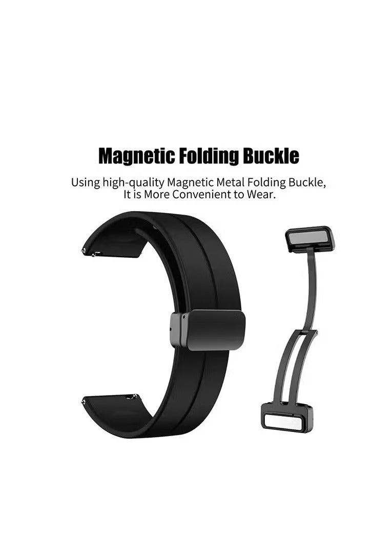 UMIXPRO Silicone Watch Band For CMF by Nothing Watch Pro/Watch Pro 2 Watchband Bracelet Magnetic Folding Buckle Soft Silicone Replacement Straps for Men Women - Image 2