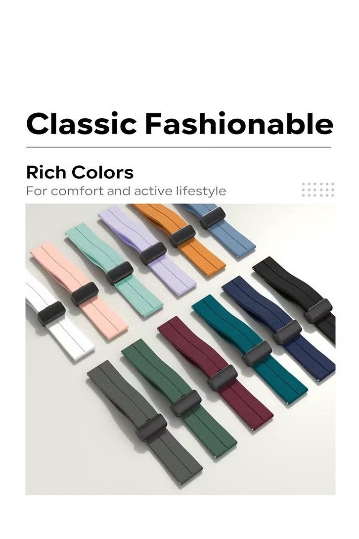 UMIXPRO Silicone Watch Band For CMF by Nothing Watch Pro/Watch Pro 2 Watchband Bracelet Magnetic Folding Buckle Soft Silicone Replacement Straps for Men Women - Image 4