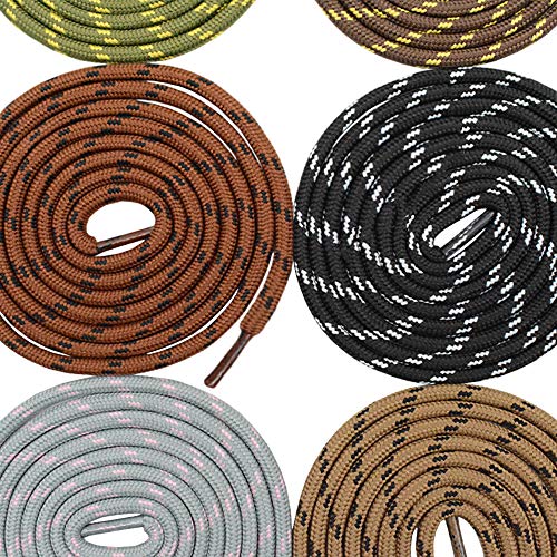 CUGBO 10 Pairs Strong Round Rope Dots Shoe Laces Replacement Non Slip Heavy Duty and Durable Outdoor Climbing Mountaineering Hiking Shoelace Strings for Sport Work Boots - Image 3