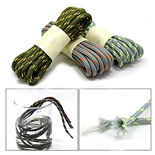 CUGBO 10 Pairs Strong Round Rope Dots Shoe Laces Replacement Non Slip Heavy Duty and Durable Outdoor Climbing Mountaineering Hiking Shoelace Strings for Sport Work Boots - Image 5
