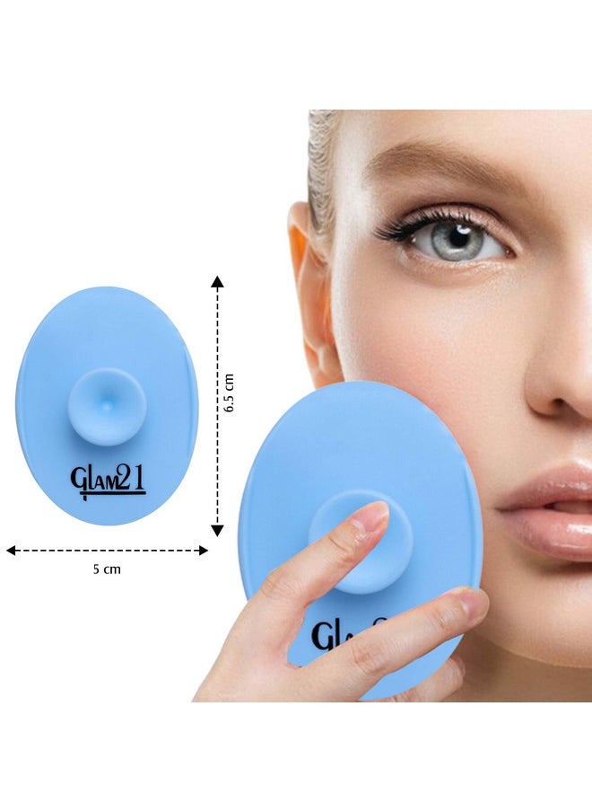 Glam21 Silicone Face Cleanser Scrubber for Soft Exfoliating Cleansing and Massaging Tool Face Massage Blackhead, Dull & Pollution Removing | Skin Hygiene (Small) - pzsku/Z549D4FDE963929925EE3Z/45/_/1737721118/77404c5f-addc-4950-98aa-e2f06c8c3dbe