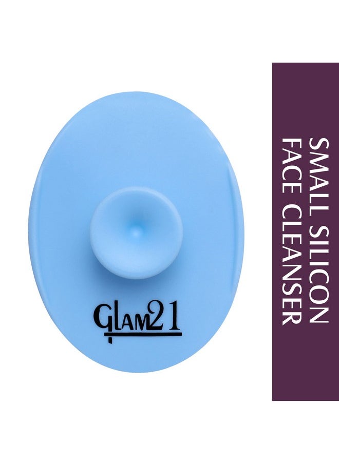 جلام 21 منظف ومقشر الوجه من السيليكون من Glam21 لتقشير البشرة بلطف وأداة تدليك للوجه لإزالة الرؤوس السوداء والبهتان والتلوث | نظافة البشرة (صغير)  - Image 2