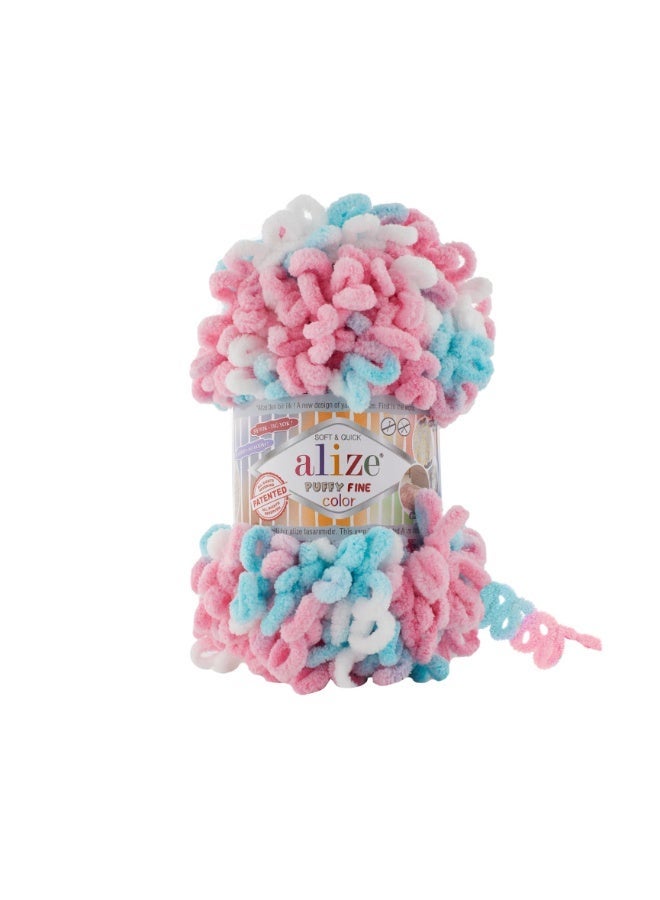 Alize Puffy Fine Color Small Loop Yarn Turkey 6377