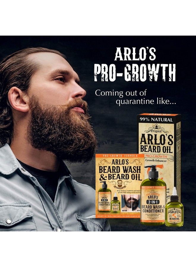 Arlo's 2In1 Progrowth Beard Wash And Conditioner 12 Oz With Progrowth Beard Oil 2Pc Kit - Image 4