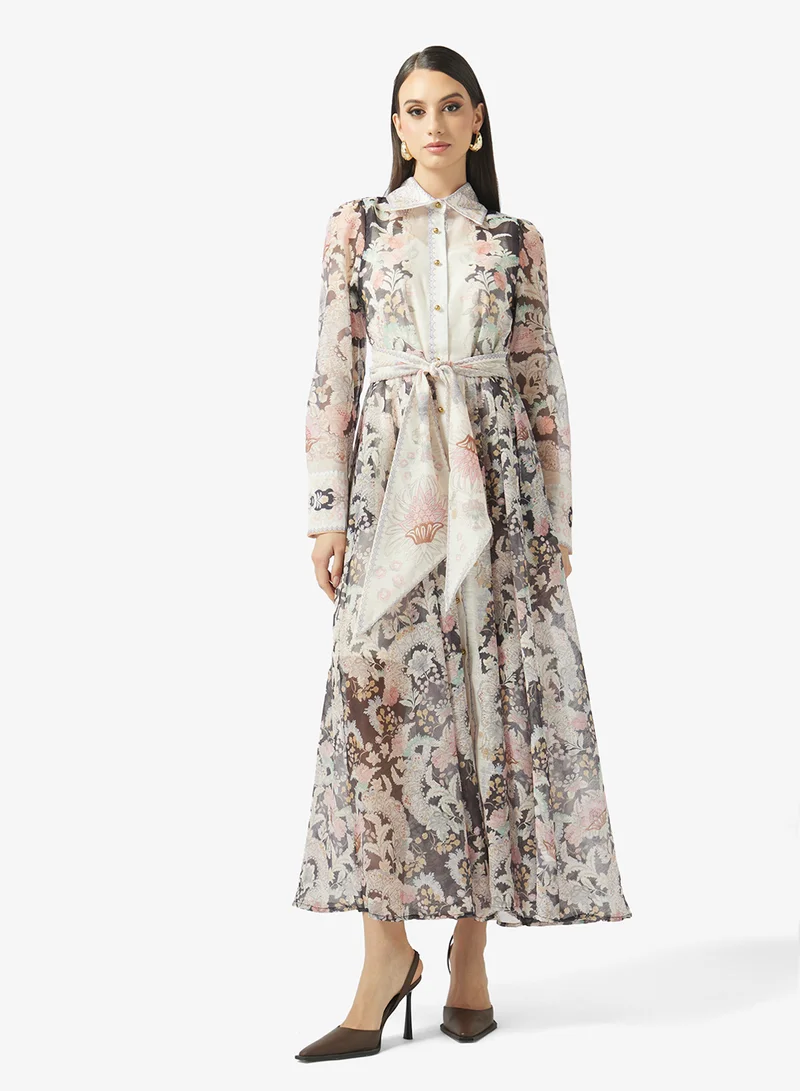 Khizana Printed A-line Dress
