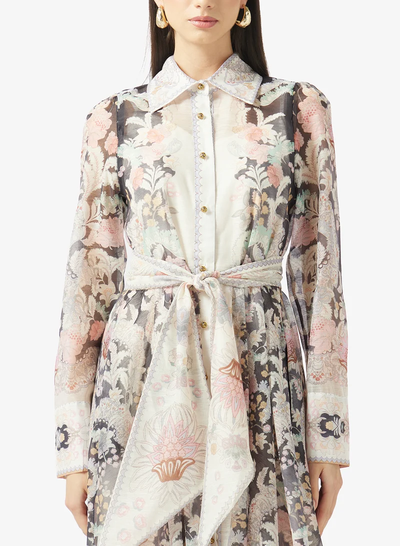 Khizana  Printed A-line Dress for Women | Best Price UAE