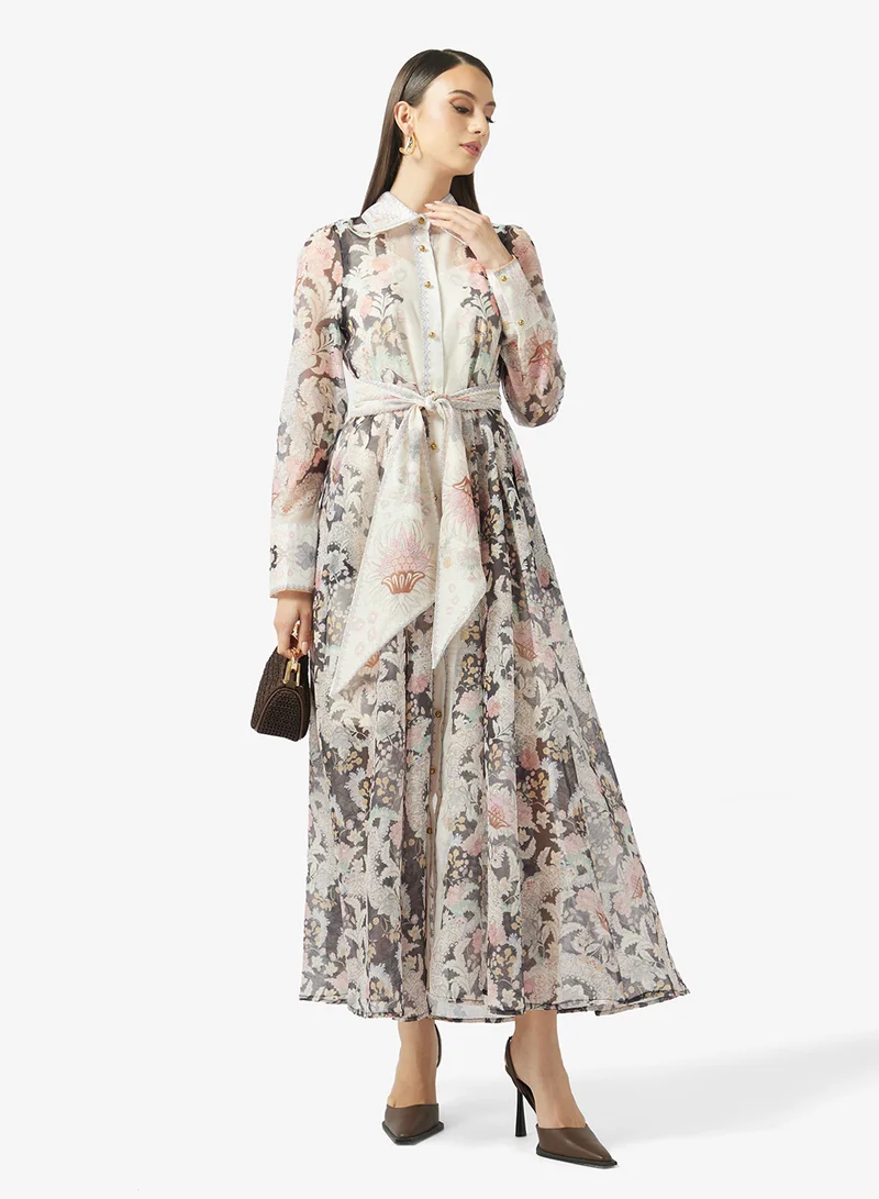 Khizana  Printed A-line Dress for Women | Best Price UAE
