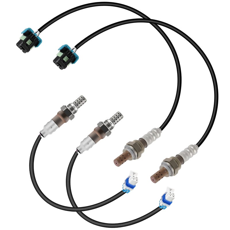 QIJIAUTO O2 Oxygen Sensor Upstream and Downstream 21549 2134229 Compatible with for CADILLAC ESCALADE for CHEVROLET CAMAROSILVERADO 150025003500SUBURBAN 1500 for GMC SIERRA 150025003500YUKON