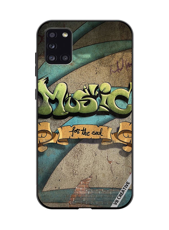 VR CREATIVE Protective Case Cover For Samsung Galaxy A31 Music For The Soul Design Multicolour - Image 1