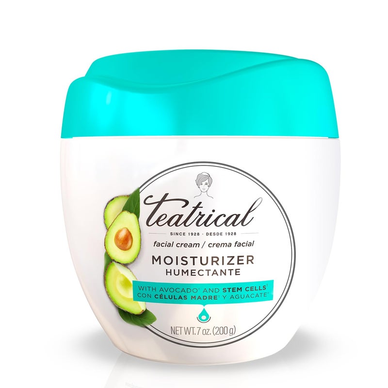 TEATRICAL Face Moisturizer with Avocado & Stem Cells, Moisturizing Face Cream for Women, Hydrating Day Facial Moisturizer, Stem Cell Cream, Skin Care for Face, 7 Oz - Image 1