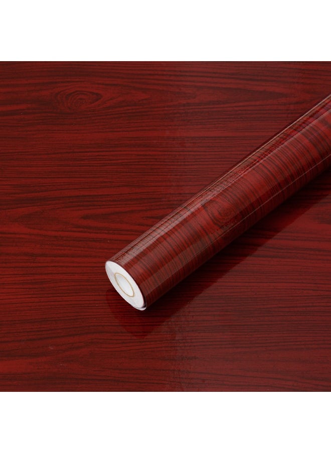 Anna 45cm x 5m Waterproof, Moisture-Proof, and Oil-Proof Faux Wood Grain Self-Adhesive Wallpaper for Home Renovation  - Image 1