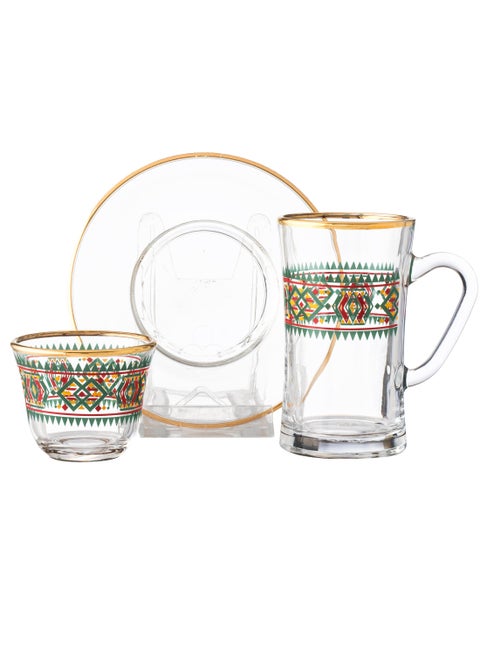 18-piece coffee and tea set Sadu pattern