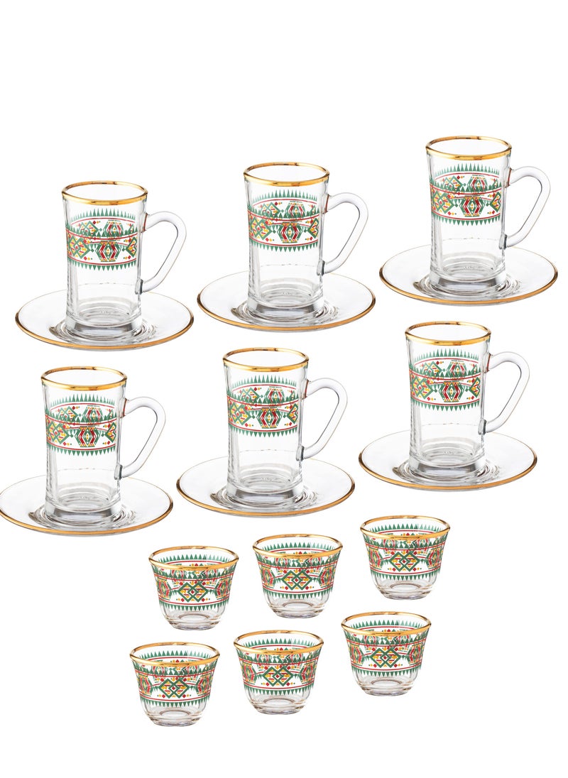 Dania - 18-piece coffee and tea set Sadu pattern - Image 1