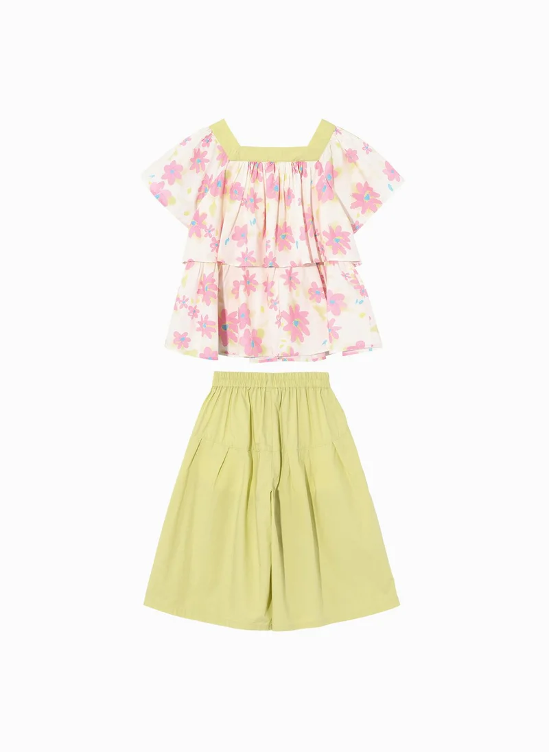 بالابالا Kids Girl Woven short sleeve suit