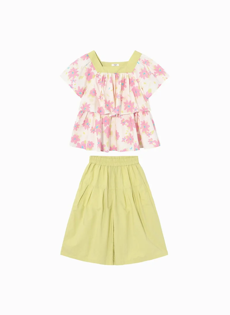 بالابالا Kids Girl Woven short sleeve suit