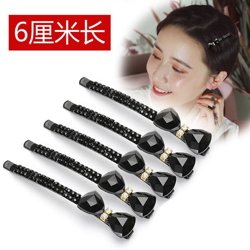 Loquat Elegant Diamond-Studded Hair ClipsBow tie/【10】 Medium Bow tie/【10】 Medium