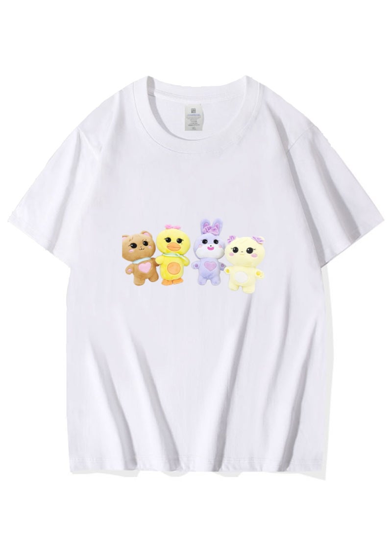 NIBEMINENT Blackpink Printed Cotton Short Sleeves T-Shirt 