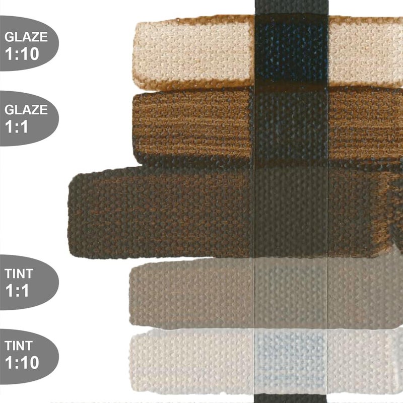 GOLDEN Fluid Acrylics, Raw Umber, 4 fl. oz. Bottle, Professional Acrylic Paint, Semi-Opaque - Image 2