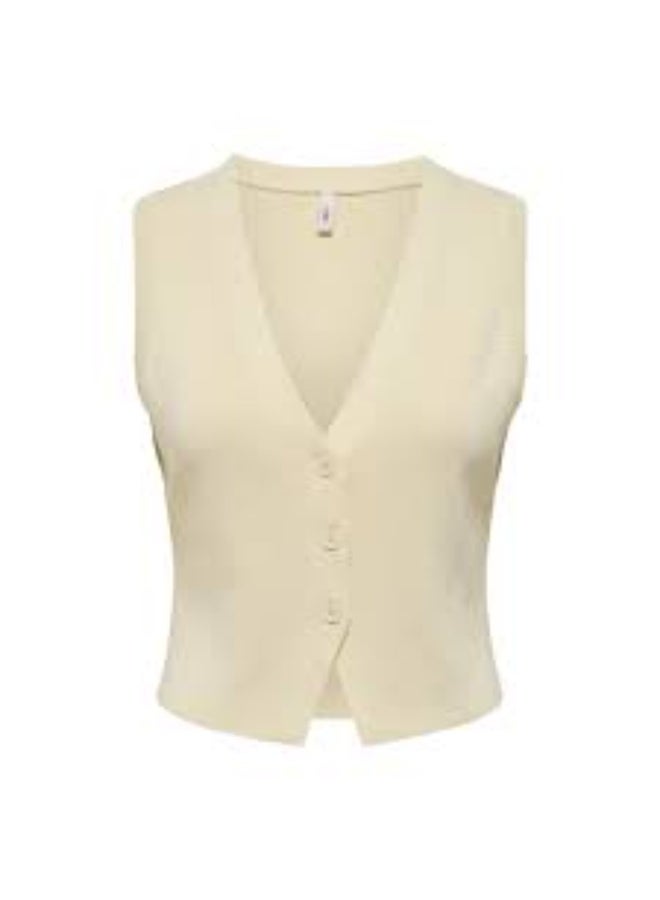 ONLY Onlalice Sl Vneck Vest Cc Knt - Image 1
