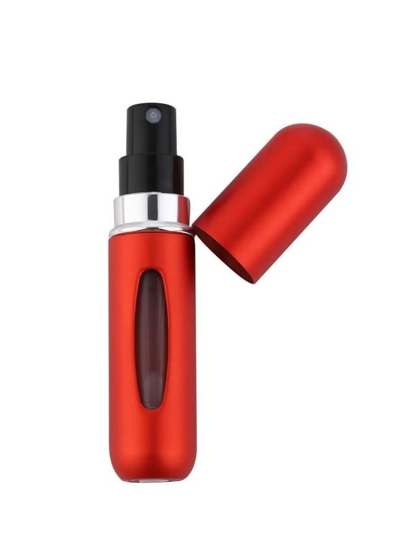 ORiTi 5ml Perfume Bottle Round Head Mini Handy Size Press Perfume Atomizer Refillable Leakproof Spray Travel Portable Self Pump Empty Fragrance Container