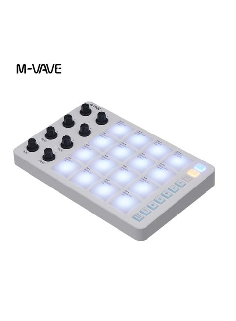 SMC-PAD Launch Pad USB-C Interface, Portable Design, Small Wireless MIDI Controller, Suitable Percussion Keyboard