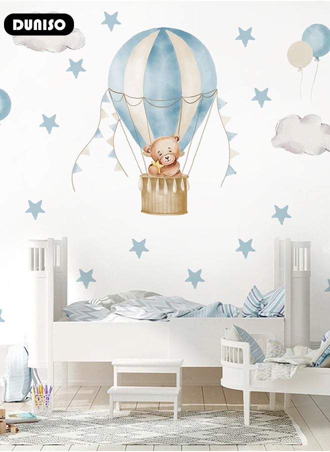 DUNISO Wall Decals, Removable DIY Art Wall Decors, Self-Adhesive Cartoon Animal Wall Stickers, Star Animal Wall Stickers, Balloon Animal Wall Stickers for Nursery Kids Room Playroom Decor  - Image 5