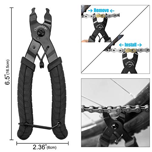 Oumers Bike Chain Tool Set, Bike Chain Plier Bike Chain Splitter Chain Wear Indicator 3 Pairs Bicycle Missing Link for 6/7/8/9/10 Speed Easy Using Chain Remover Closer - Image 3